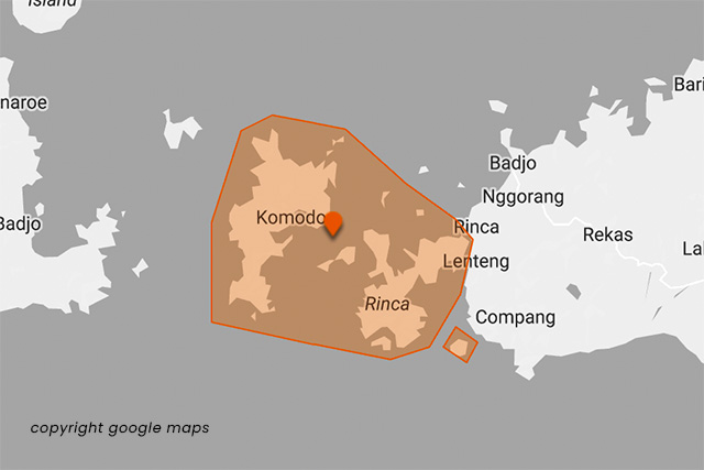 map komodo national park